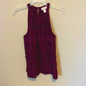 LOFT purple tank top, good condition